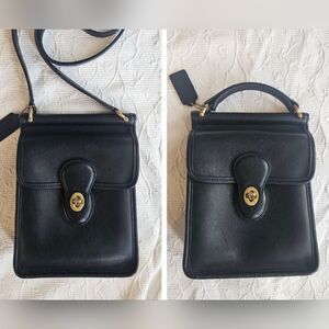 Vintage Coach Murphy Crossbody Bag 9930 in Black w/ Top Handle Option